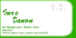 imre danon business card